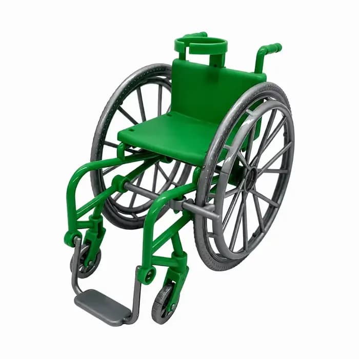 Fauteuil roulant miniature à l'échelle 1/6