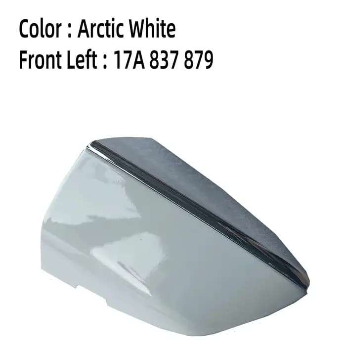 17A 837879   17G 837879 E 17A 837880   Couvercle de clé de verrouillage de poignée de porte avant gauche droite blanc avec Chrome pour VW Jetta MK7 A7 2019 – 2023