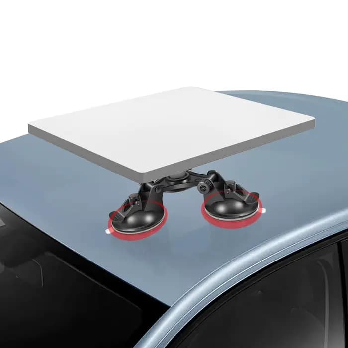 Support de voiture Satellite rectangulaire, aspiration sûre, support d'aspiration Satellite rectangulaire, puissant, facile à installer, Stable pour toit de camping-car