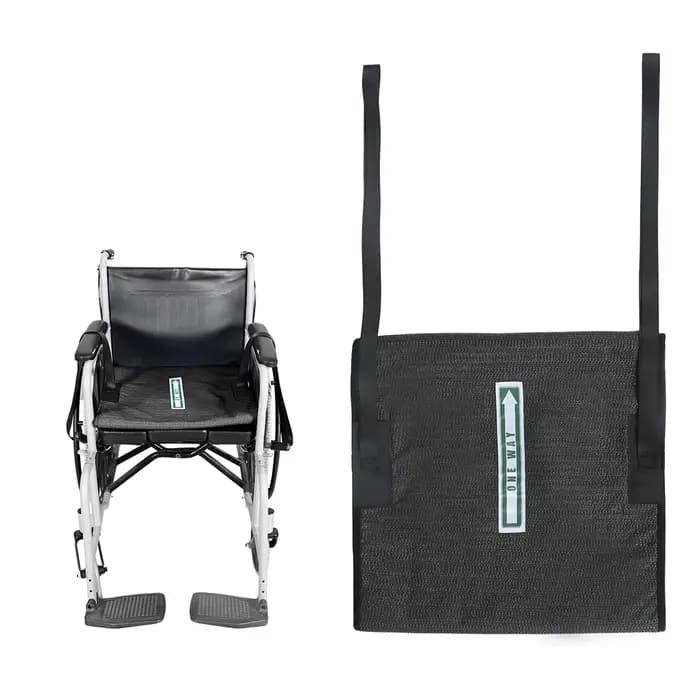 Ehucon Coussin de Glissement Unidirectionnel pour Fauteuils Roulants - 43x43 cm Surface Anti-Dérapante avec Poignées pour Mobili