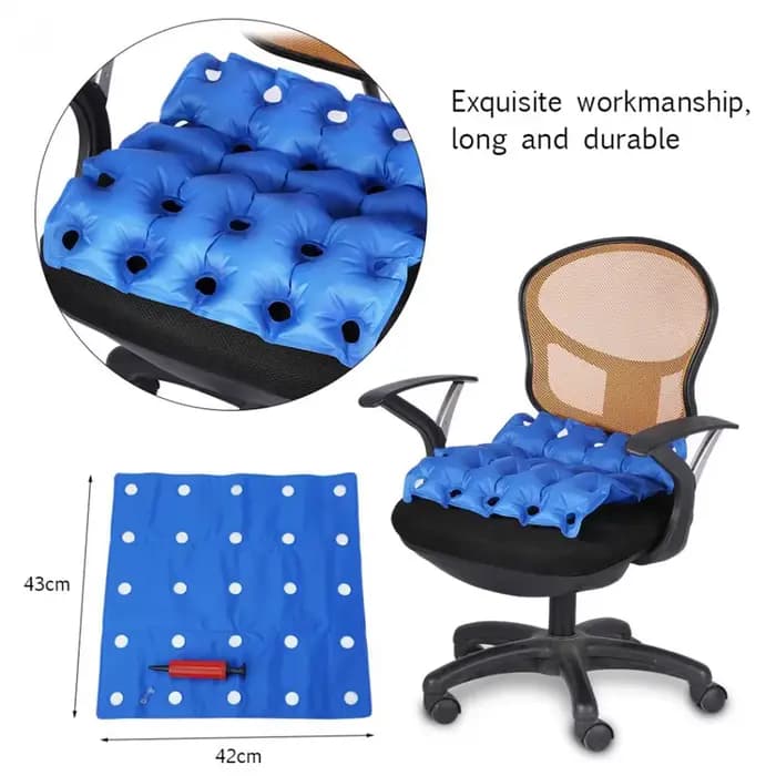 Coussin de siège gonflable anti-escarres pour fauteuil roulant