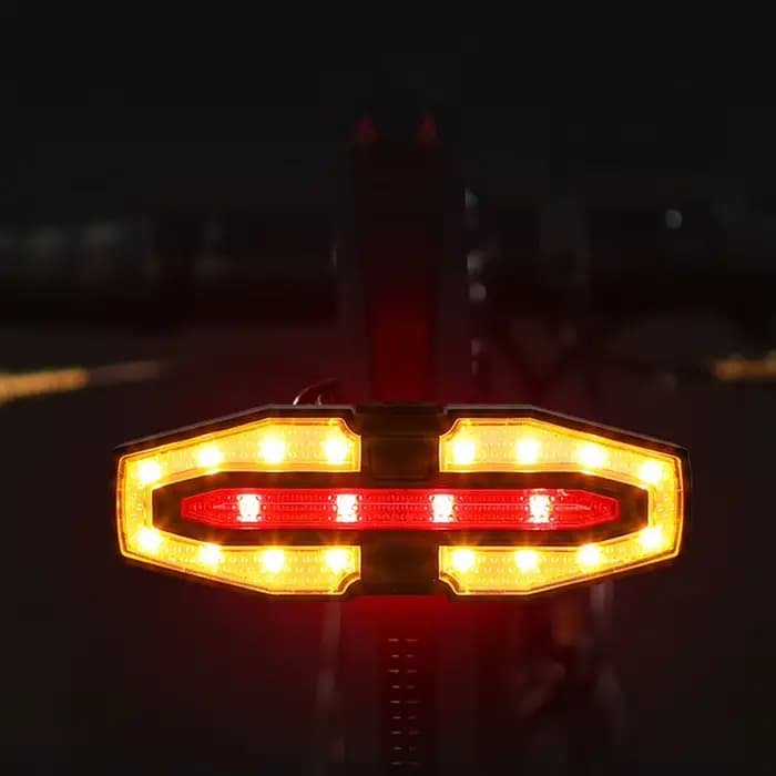 Feu arrière d'avertissement de sécurité pour scooter électrique, rechargeable par USB, étanche, clignotant LED pour Xiaomi M365 Pro 2 MI 4