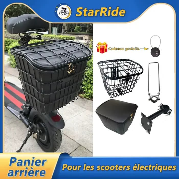 Panier avant et arrière de Scooter électrique universel
