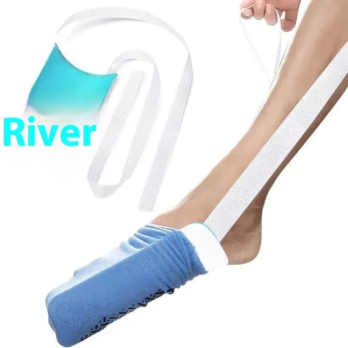 Enfile-chaussettes, outil d'aide à la mise et au retrait des chaussettes
