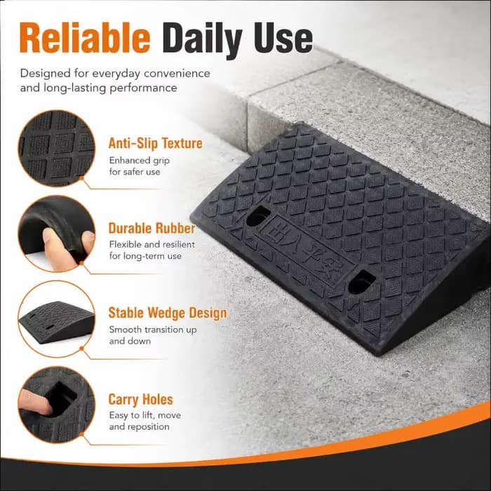 Rampe de seuil portable de 3 à 10 cm