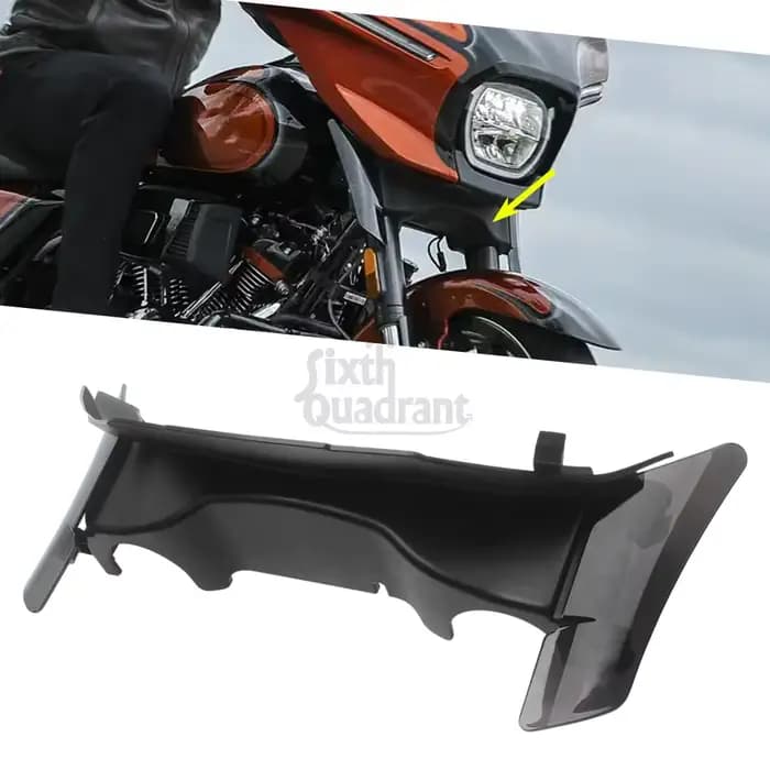 Déflecteur d'air de carénage de fourche avant de moto, séparateur de vent pour Harley Touring Street Glide CVO FLHXSE FLHX 2023 plus tard