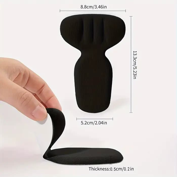 Coussinets et supports de talon en mousse épaisse en forme de T – Doux, respirants, antidérapants, durables et confortables pour porter des talons hauts.