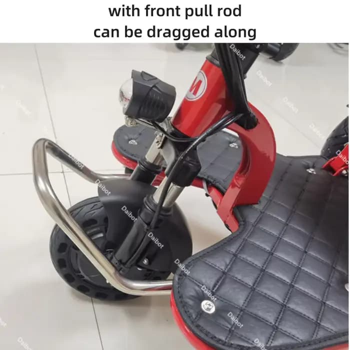 Tricycle électrique pliable à double moteur pour adultes