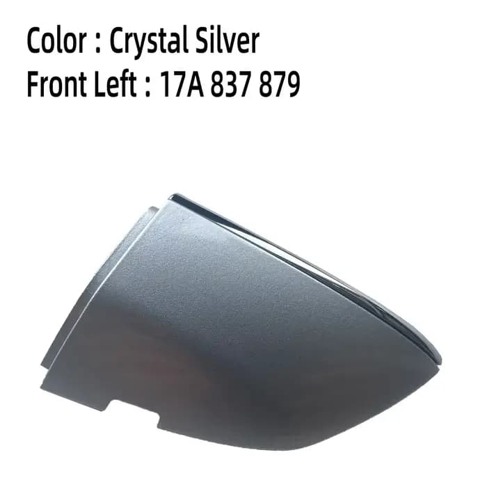 17A 837879   17G 837879 E 17A 837880   Couvercle de clé de verrouillage de poignée de porte avant gauche droite blanc avec Chrome pour VW Jetta MK7 A7 2019 – 2023