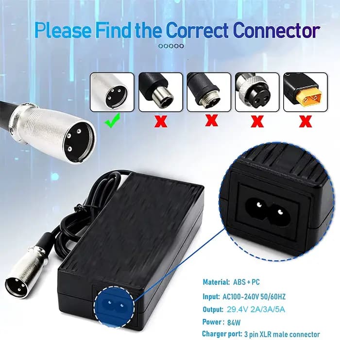Chargeur de mobilité 29.4V 2A