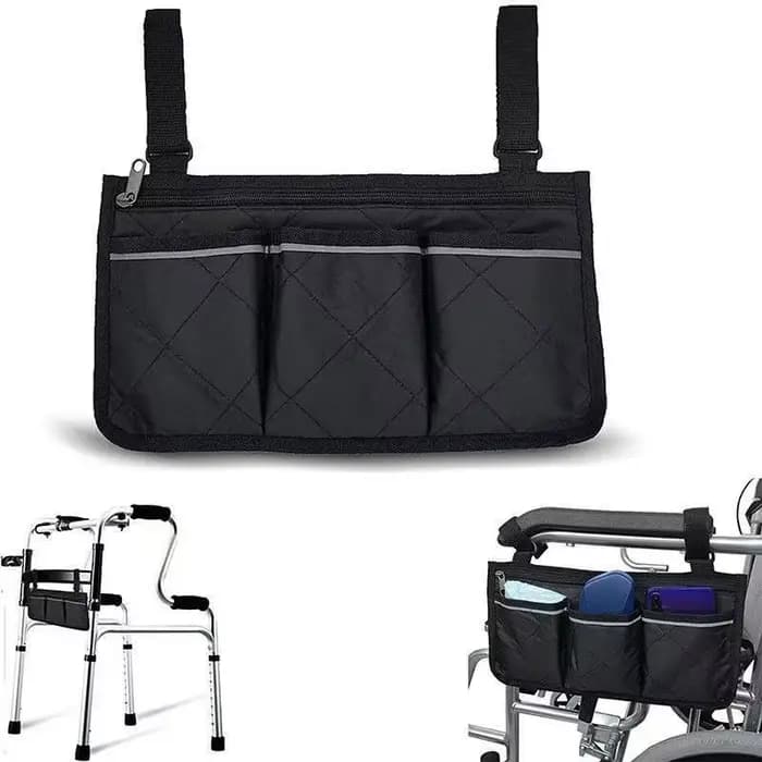 Sac d'accoudoir latéral pour fauteuil roulant
