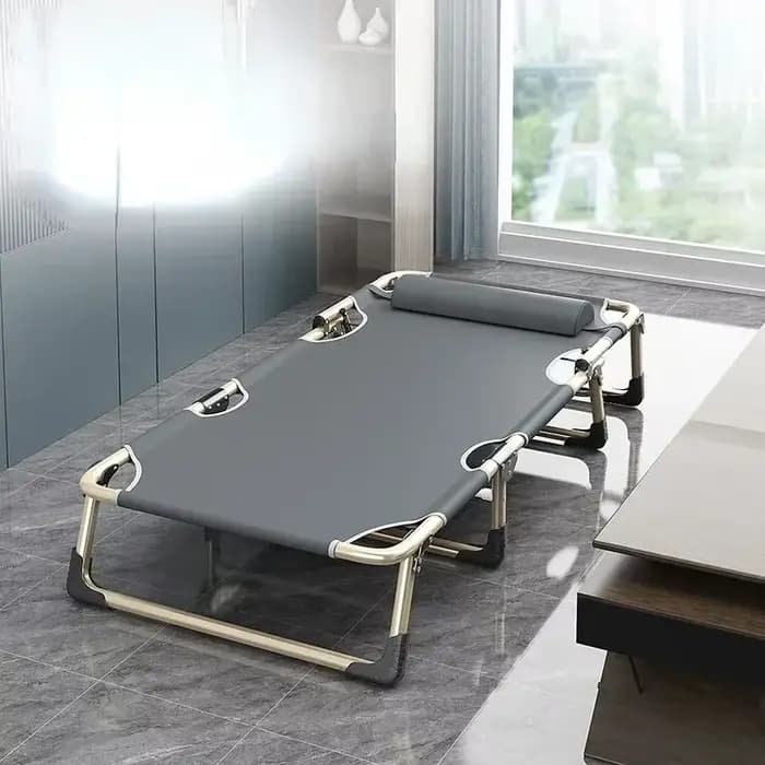 Lit pliant simple, lit de sieste simple pour la maison, lit de sieste multifonctionnel pour le bureau et l'extérieur, chaise inclinable réglable à quatre positions Amagi
