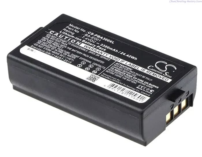 Batterie 2600mAh/3300mAh BA-E001 pour Brother PT-E300