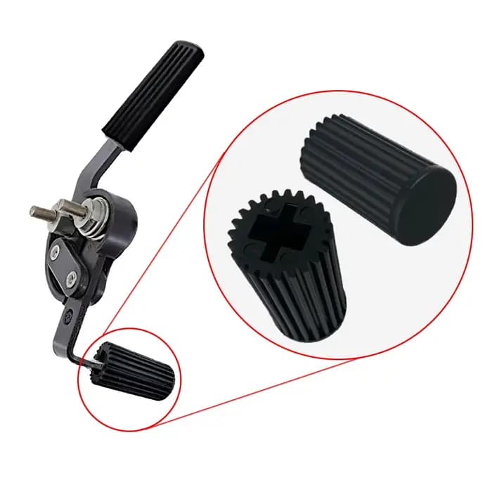 10 pièces [Accessoires pour fauteuil roulant] Housse en cuir pour frein