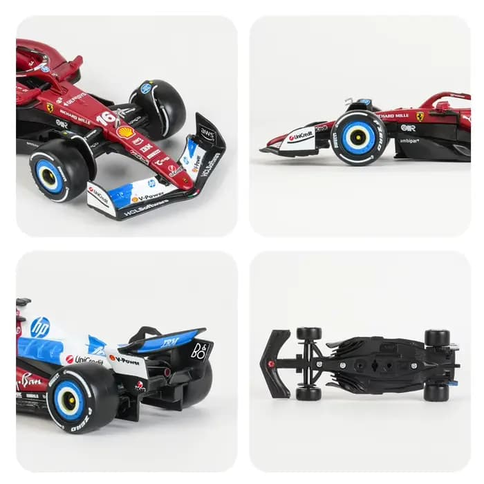 Bburago 1:43 Ferrari F1 Sf25 # 16 # Modèle de voiture de Formule 1 de Miami 44, collection de jouets, ornement, cadeau