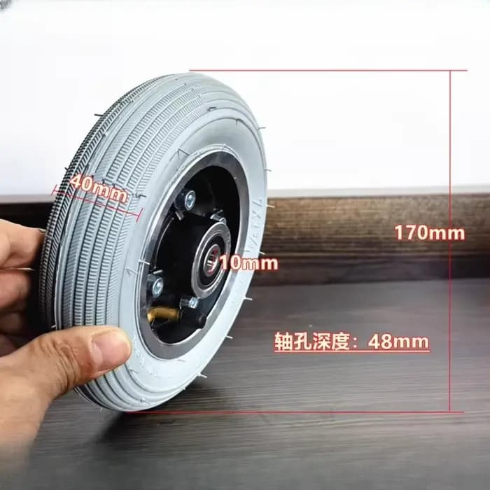 Roues avant de 7 pouces