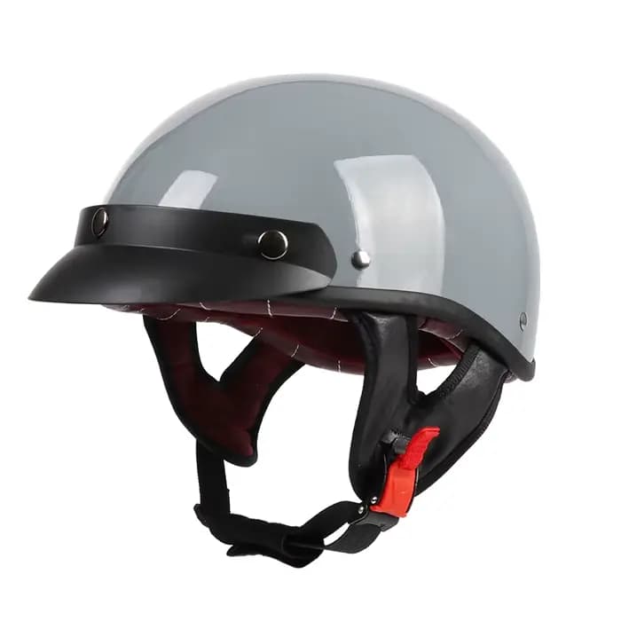 Casque de moto rétro – Demi-casque pour cruiser et scooter – Équipement de sécurité pour la conduite en ville – Convient à toutes les saisons