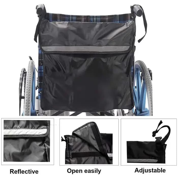Sac d'accessoires pour fauteuil roulant