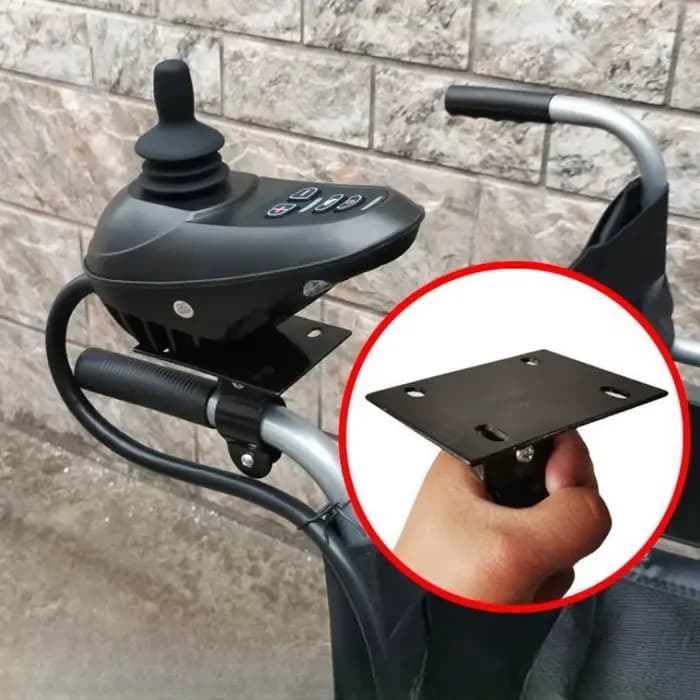 Support de fixation arrière réglable pour manette de fauteuil roulant électrique