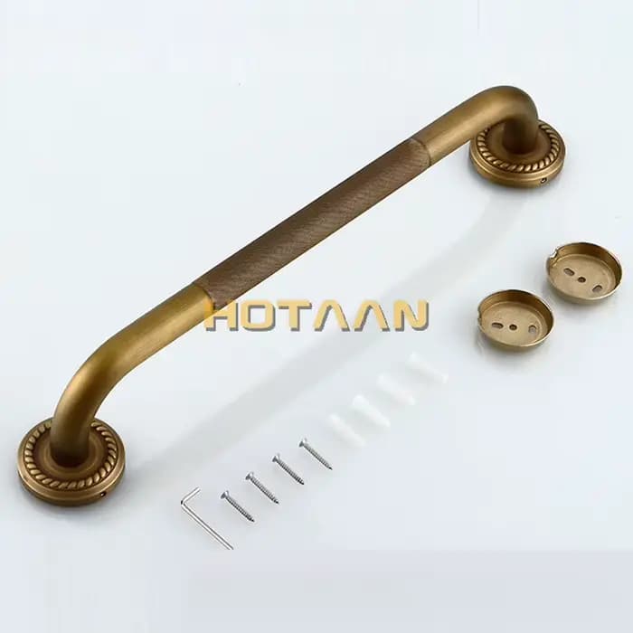 Barre d'appui de sécurité pour salle de bain en Bronze Antique