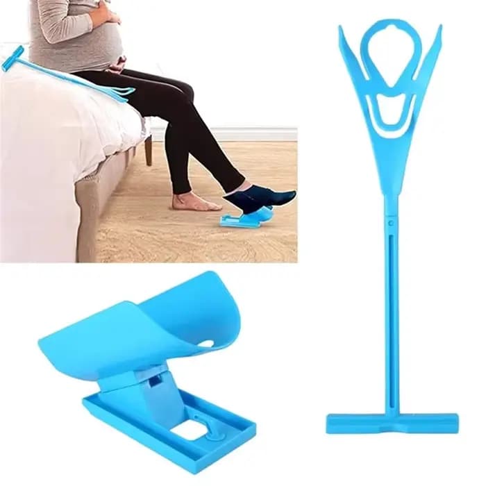 Aide à la mise de chaussettes flexible pour personnes âgées