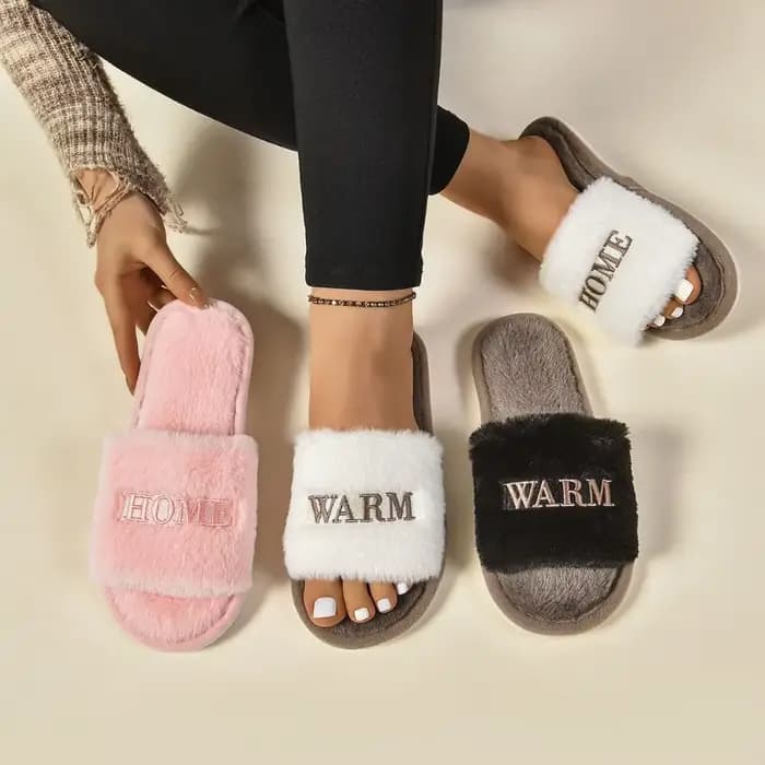 Pantoufles moelleuses confortables