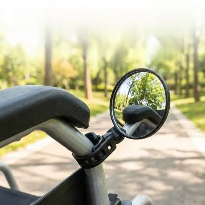 Rétroviseur spécial pour fauteuil roulant pour personnes âgées