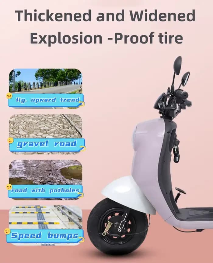 Trottinette de mobilité rose à 3 roues