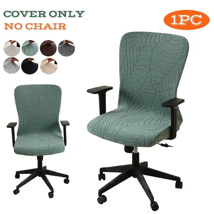 Housse de chaise de bureau et d'ordinateur extensible, 1 pièce, housse de fauteuil en Jacquard Anti-salissure, ascenseur à domicile, étui de siège rotatif pour salle d'étude et hôtel