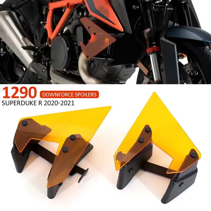 Déflecteurs d'aile de carénage de moto orange
