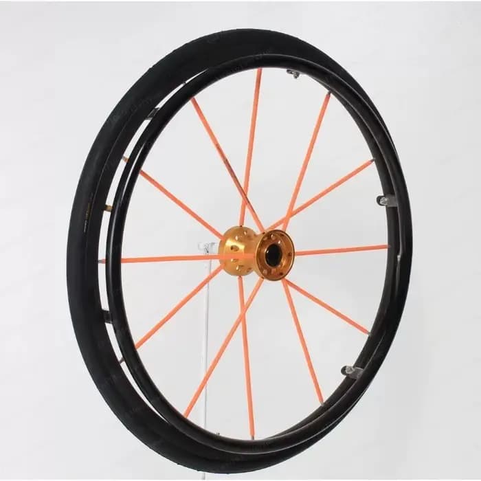 Roue de 24 x 1, 0 pouces pour fauteuils roulants sportifs avec roulement de 1/2 pouce (12