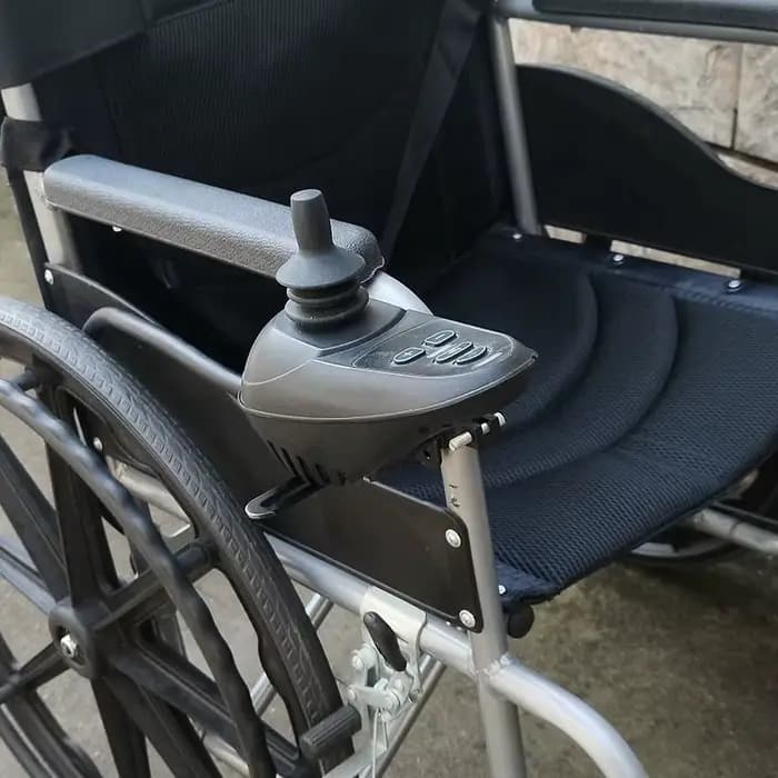 Support de fixation arrière réglable pour manette de fauteuil roulant électrique