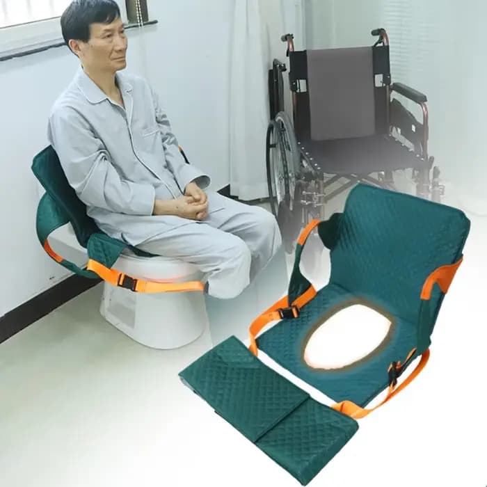 Ceinture d'aide au transfert de toilettes pour fauteuil roulant