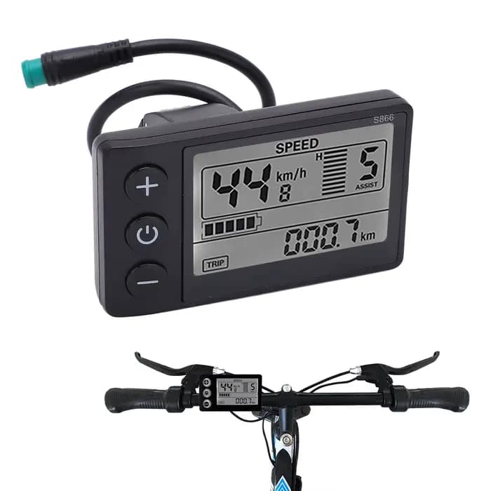 Panneau de commande à grand écran LCD pour vélo électrique