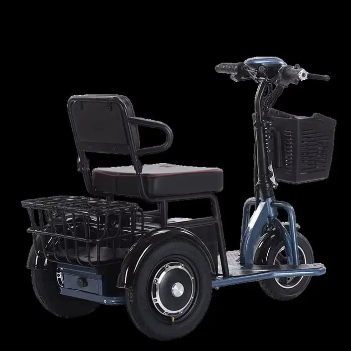 Tricycle électrique pré-assemblé pour femme familiale