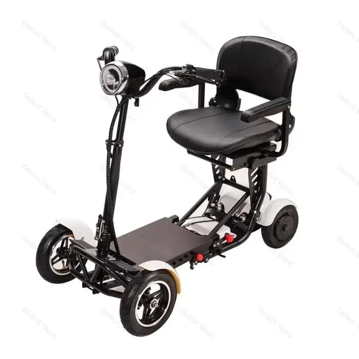 36V 500W double moteur pliant 4 roues Scooter électrique pour personnes âgées grand siège 10 pouces