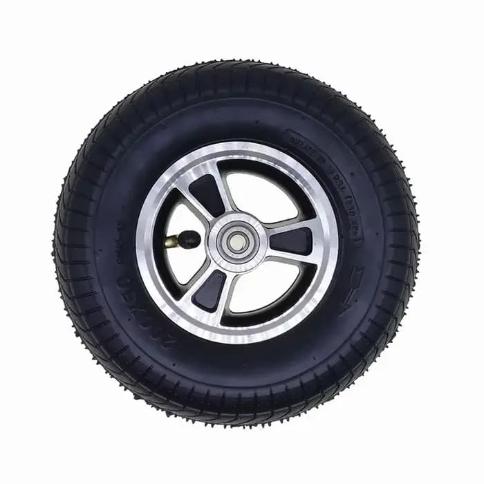 Roue avant gonflable en alliage d'aluminium pour fauteuil roulant électrique