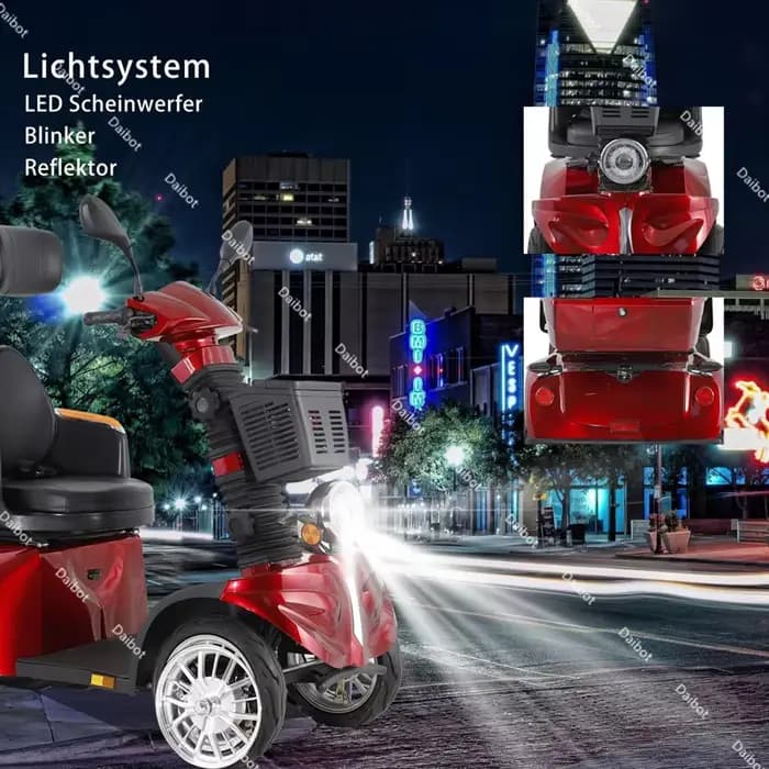Scooter électrique pliant à 4 roues