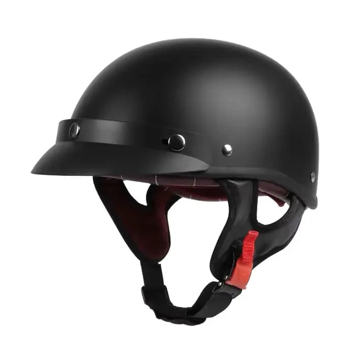 Casque de moto rétro – Demi-casque pour cruiser et scooter – Équipement de sécurité pour la conduite en ville – Convient à toutes les saisons