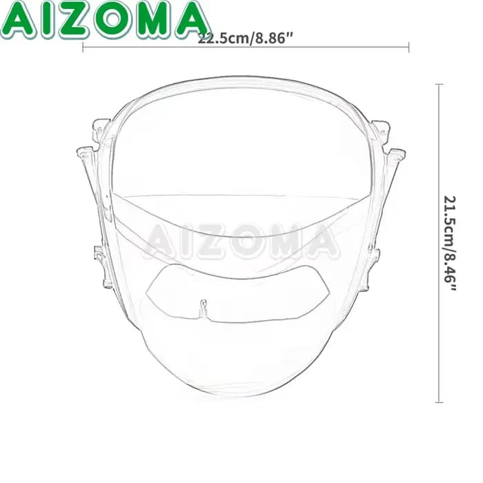 Couvercle en verre pour phare de Scooter