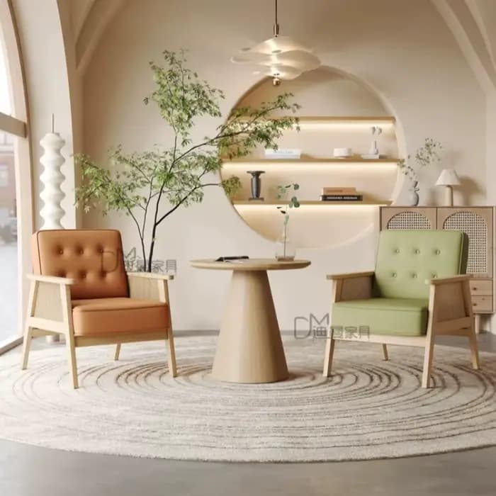 Fauteuil de lecture individuel nordique, chaise d'appoint pour balcon, chaise de bureau, fauteuil relaxant, Poltronas Decorativas, mobilier coloré