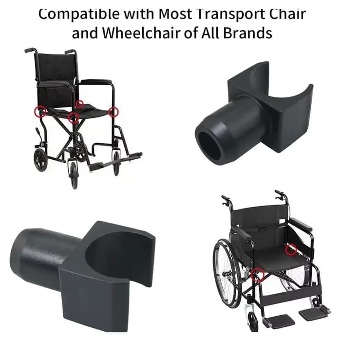 Ensemble de curseurs de Rail pour fauteuil roulant en plastique en forme de U