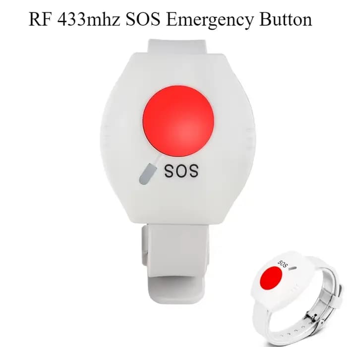 Bouton d'appel SOS sans fil 433Mhz