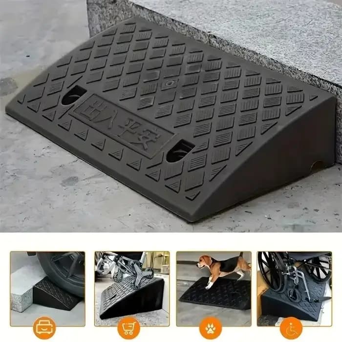 Rampe de seuil portable durable de 3 à 10 cm de hauteur