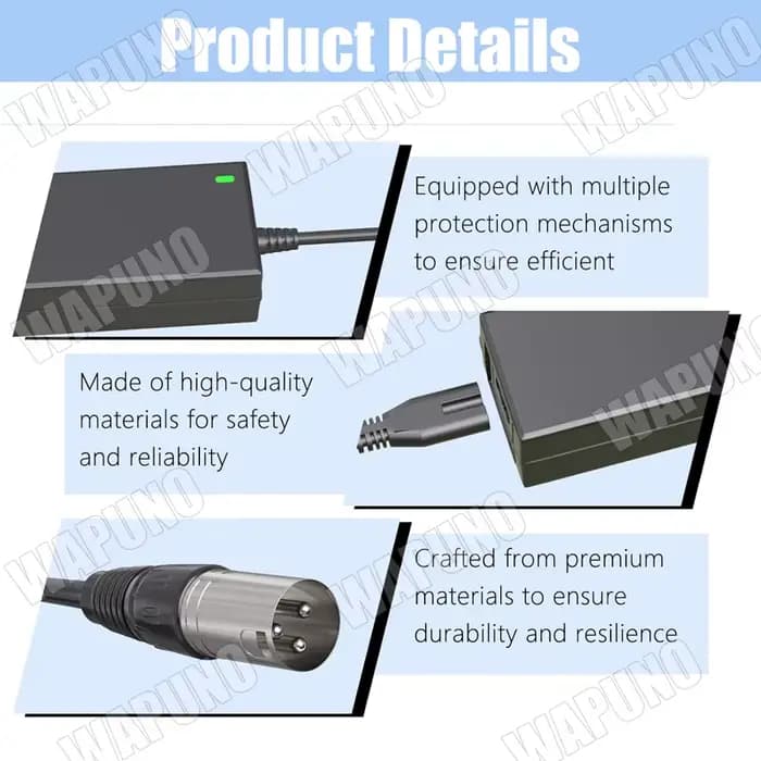 Chargeur de batterie XLR 3 broches 54