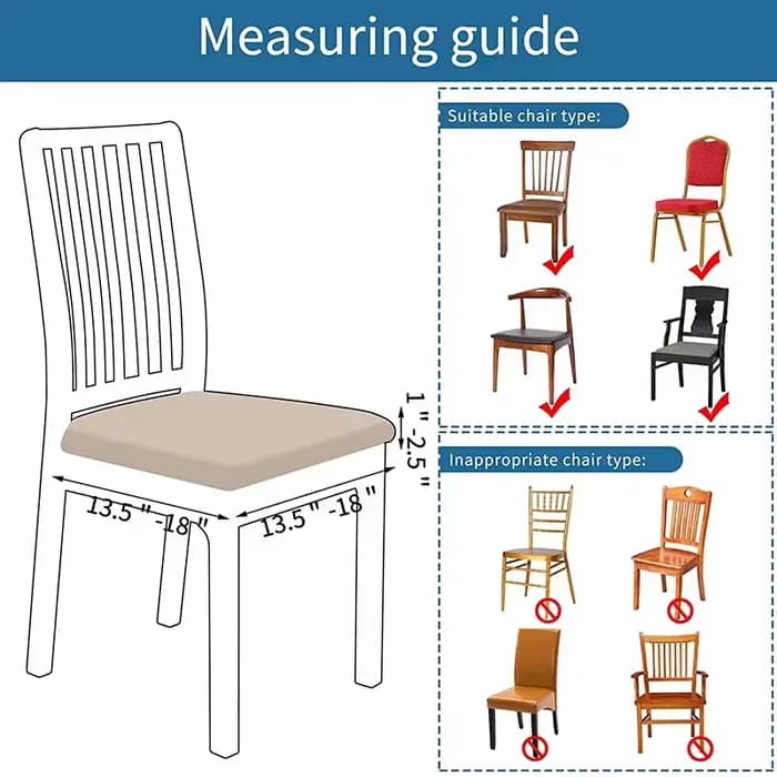 Housse de chaise imperméable pour salle à manger, protection extensible pour meubles, housse de chaise pour cuisine, restaurant, bureau, banquet