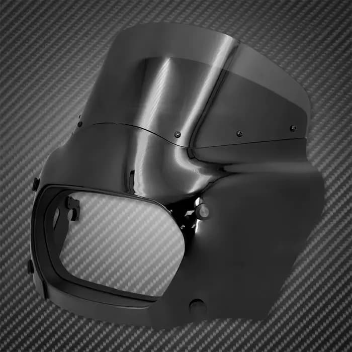 Carénage de moto ABS noir pour Harley Softail Fat Bob, FXFB, FXFBS, 2018-2023, 2024, lampe de sauna, capot avant, couvercle de carénage de lumière de sauna