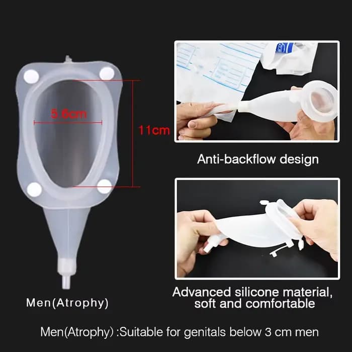 Collecteur d'urine en silicone hypoallergénique pour adultes