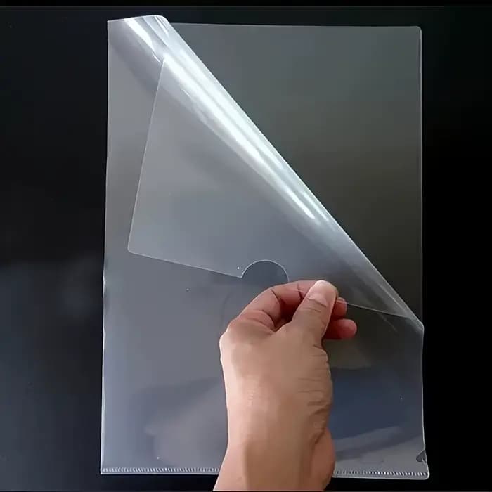 Lot de 10/30 pochettes transparentes A4 en forme de L pour documents