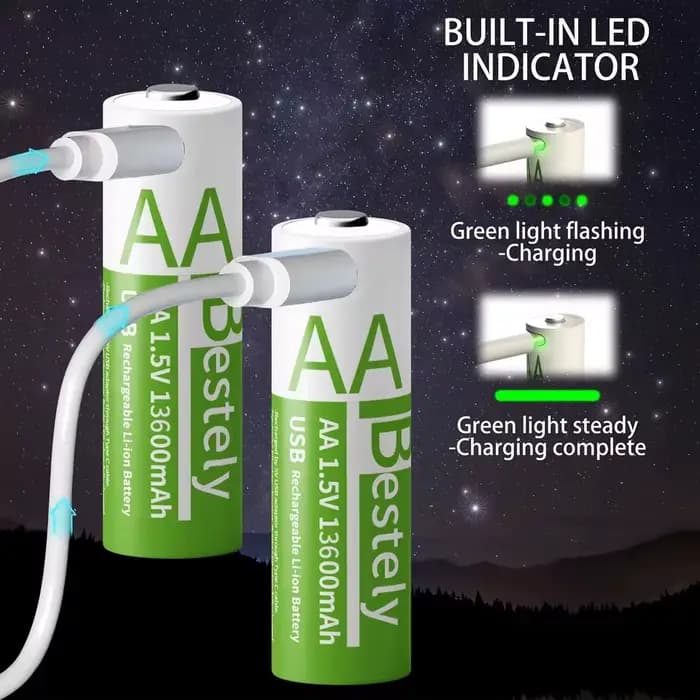 Batterie lithium rechargeable AA 1